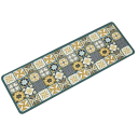 Alfombra antideslizante 40x120 cm Patrón retro Pasillo largo para la cocina Alfombra de baño Pasillos y dormitorios Alfombra suave y absorbente para el apartamento 1