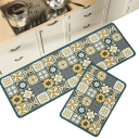 Alfombra antideslizante 50x160 cm Patrón retro Pasillo largo para cocina Alfombra de baño Pasillo Dormitorio Alfombra suave absorbente para apartamento 3