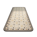 Alfombra antideslizante de 40 x 120 cm con diseño de azulejos retro, absorbente y suave, para cocina, baño, salón, dormitorio y pasillo. 1