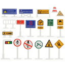 Alfombra de juego infantil 83x57 cm Mapa de ciudad y carreteras con señales de tráfico Alfombra suave para niños Aparcamiento Juego con coches de juguete Grosor 0,5–1 cm 4