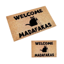 Alfombra felpudo 60 x 40 cm Motivo gato Almohadilla reforzada Grosor 0,7 cm Decoración hogar Salón Cocina Dormitorio Baño 3