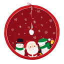 Alfombra para árbol de Navidad de 60 cm 7
