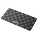 Alfombrilla adhesiva para el salpicadero del coche con diseño de tablero de ajedrez, 28 x 15 cm, soporte para objetos pequeños para conductores 3