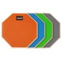 Alfombrilla de entrenamiento para pequeño tambor de 20 cm Alfombrilla silenciosa reversible para práctica de batería entrenamiento de bateristas varios colores duradera 2