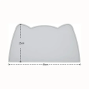 Alfombrilla de silicona para cuencos de perros y gatos 46 x 25 cm Alfombrilla impermeable antideslizante con borde elevado para una alimentación limpia 4
