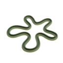 Alfombrilla de silicona para taza diseño geométrico alfombrilla resistente al calor antideslizante 16,5 × 16,5 × 0,9 cm mantel de silicona para mesa 5