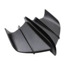 Ali aerodinamiche universali per motociclo ABS spoiler 175x100 mm design autoadesivo nero matte 3