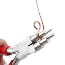 Alicate de joalharia 150 mm em aço carbono com bico redondo e bico de agulha 3–10 mm DIY ferramentas de arame para anéis e joias 2