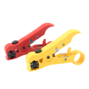 Alicate multifuncional de descasque de cabos RG59 RG6 RG7 RG11 UTP STP SK-5 aço ferramenta amarela para condutores de rede e coaxiais 3