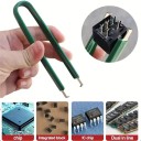 Alicates antiestáticos para chips IC e interruptores de llave. Pinzas ESD para remover componentes de placas base y teclados mecánicos. 2