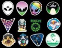 Alien klistermärken 50 st E295 3