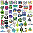 Alien Stickers 50 pcs 2
