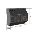 Alimentatore switching su guida DIN AC 100–240V DC 12V 10,2A 150W Adattatore di alimentazione compatto 7 x 9 x 5,5 cm Prestazioni stabili per uso industriale 2