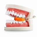 Aliniere dentară din silicon masticabil Corecția poziției dinților Ajutor ortodontic Alinierea arcului dentar Întărirea mușchilor maxilarului 3,5 x 1 cm 2