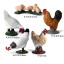 Állati figurák - csirkék 5 db 2