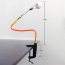 Allenatore rapido per il tennis da tavolo 47 cm con collo d'oca flessibile e base di fissaggio per tavolo max 5,5 cm per l'allenamento del ping pong 3