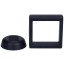 Állítható fekete érmetartó 7 x 7 x 2 cm, többfunkciós emlékérme állvány, asztali dekoráció gyűjthető érmékhez érmetároló doboz 3