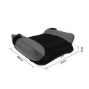 Almofada de apoio inflável para carro 49 x 37 x 2 cm Almofada de viagem confortável com saco de armazenamento material PVC Almofada portátil 2
