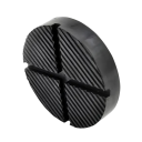 Almofada de borracha para macaco de carro 126 x 25 mm preta protetor de chassis em borracha 5