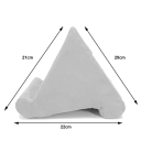 Almofada de esponja suporte para tablet 27 x 25 x 23 cm com apoio e bolsos laterais Suporte ajustável para ler e ver vídeos 3
