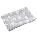 Almofada de flanela respirável para gatos 69 x 52 cm Manta suave com estampado de gatos brancos Lugar confortável para o descanso dos animais 3