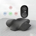 Almofada de pescoço com massagem e aquecimento 3 níveis de massagem e calor espuma de memória ergonómica para relaxamento do pescoço e nuca 3