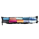 Almofada de pescoço preenchível em forma de U 75x18 cm Apoio de cabeça de viagem Fecho de correr Correia de nylon com fivela Almofada para pendurar 2