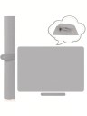 Almofada de unhas portátil dobrável 60 x 30 cm Apoio para as mãos em microfibra macia À prova de água, resistente a sujidade e riscos 4