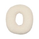 Almofada decorativa letra do alfabeto 40 × 35 × 10 cm Almofada de pelúcia bege com enchimento Almofada para quarto de criança 16