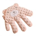 Almofada infantil calmante 26 x 24 cm Forma de ursinho Acessório de pressão para bebés com mãos e controlo remoto Algodão Poliéster 2