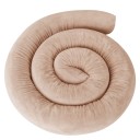 Almofada longa para a cama 2 m Protetor cilíndrico à volta do berço Forma flexível sem cantos Apoio para deitar e sentar Acessório para o quarto das crianças 11