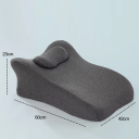 Almofada ortopédica multifuncional em espuma de memória 60x42x23 cm Apoio para a coluna cervical Curvatura saudável Design ergonómico Sono e relaxamento 6