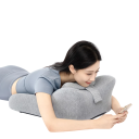 Almofada ortopédica multifuncional em espuma de memória 60x42x23 cm Apoio para a coluna cervical Curvatura saudável Design ergonómico Sono 4