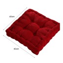 Almofada quadrada acolchoada para o chão 40 × 40 cm superfície em veludo com forte acolchoamento almofada para sentar ioga meditação 8