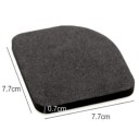 Almofadas antivibração para as pernas da máquina de lavar 4 pcs Atenuam as vibrações e protegem o chão de danos Material flexível Cor preta 7,7 x 7,7 6