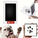 Almofadas de tinta para impressões de mãos, pés e patas Almofadas de tinta seguras Conjunto sem contacto para impressões Bebé, cão, gato, memória 3