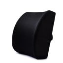 Almohada de apoyo lumbar de espuma viscoelástica 34x33x12 cm Soporte de espalda para coche y oficina Almohada de franela para asiento de coche 1