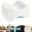 Almohada ortopédica entre las piernas Espuma viscoelástica Soporte ergonómico para cadera y espalda Funda extraíble y lavable Cómoda para dormir 2