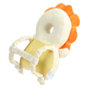Almohada protectora naranja para la cabeza del niño 30x20 cm Mochila con motivo de flores Accesorio de seguridad para bebés y niños pequeños para uso doméstico y exterior 3