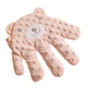 Almohada relajante para bebé de 26 x 24 cm con forma de osito de peluche, ayuda de presión para niños pequeños con palmas y control remoto 3