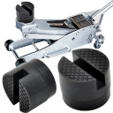 Almohadilla de goma para elevador de coche 50 mm de diámetro x 33 mm de altura Protector de marco universal negro para elevadores 2