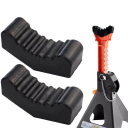 Almohadilla de goma para gato de coche 2 unidades ranurada 6 toneladas negra universal protector de chasis 3