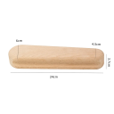 Almohadilla de prensado de madera de haya 24 x 6 x 3,7 cm Almohadilla de prensado para patchwork y telas. Ayuda para planchar y coser por ambas caras. 5