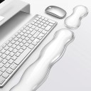 Almohadilla ergonómica de silicona para muñeca de 14,5 x 8 cm para trabajar con ratón Soporte de mano para oficina Contra la fatiga 1
