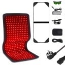 Almohadilla terapéutica de 80 x 30 cm con luz roja de 660 nm y 850 nm, 360 LED, para terapia muscular, alivio del dolor, apoyo a la circulación 2