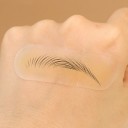 Almohadillas de entrenamiento de silicona para cejas 10 uds 60 × 20 mm Parches flexibles para practicar el diseño de cejas 4