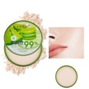 Aloe Vera Softening Powder Nawilżający wodoodporny puder do twarzy Matowy, sypki puder antypołyskowy Puder utrwalający makijaż 3