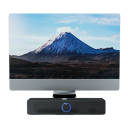 Altavoz Bluetooth para computadora de escritorio de 25 W, micrófono inalámbrico y con cable de doble propósito, sonido estéreo 3D, sistema de audio 2