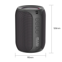 Altavoz Bluetooth portátil, subwoofer de 12 W, IPX5, resistente al agua, luz LED, batería de 3600 mAh, graves extra, 15 h de reproducción, tarjeta TF 7