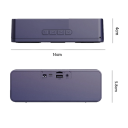 Altavoz inteligente inalámbrico Bluetooth 5.0 con subwoofer, radio FM, USB, TF, TWS, AUX, resistente al agua, 1200 mAh, graves potentes, sonido nítido, ordenador móvil 3